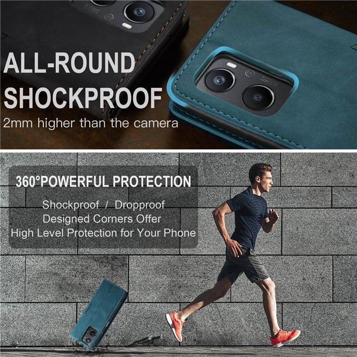 CaseMe OPPO K10 4G/OPPO A36 4G Wallet Suede Leather Case