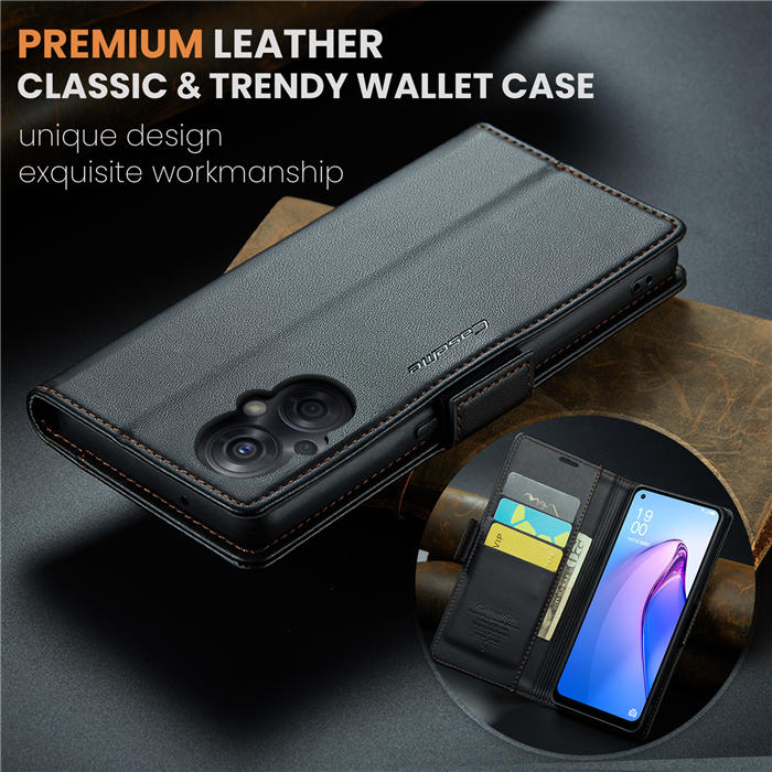 CaseMe OPPO Reno8 Z/OPPO Reno8 Lite/OPPO Reno7 Z/OPPO Reno7 Lite/OPPO F21 Pro 5G Wallet RFID Blocking Magnetic Buckle Case