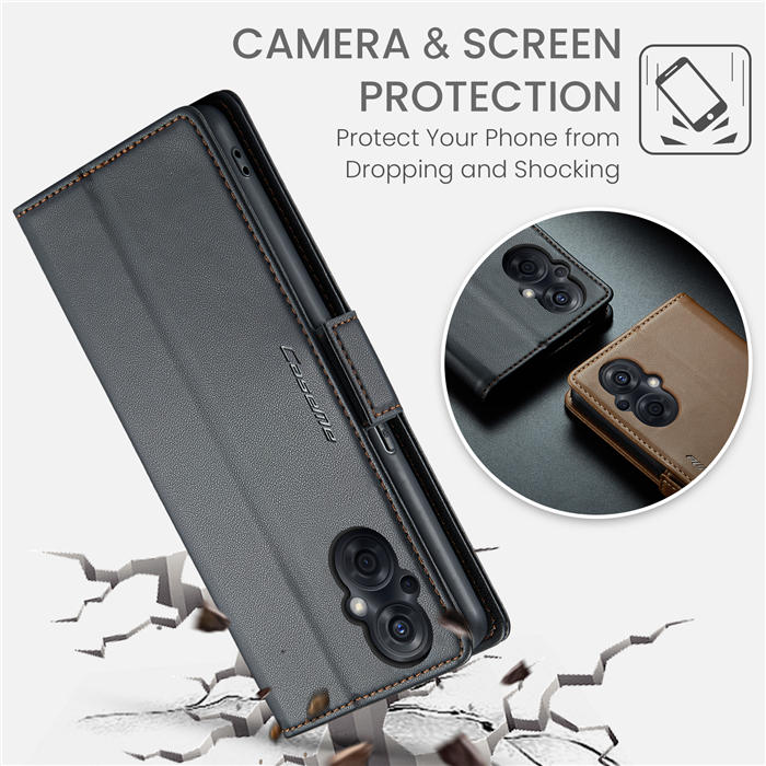 CaseMe OPPO Reno8 Z/OPPO Reno8 Lite/OPPO Reno7 Z/OPPO Reno7 Lite/OPPO F21 Pro 5G Wallet RFID Blocking Magnetic Buckle Case