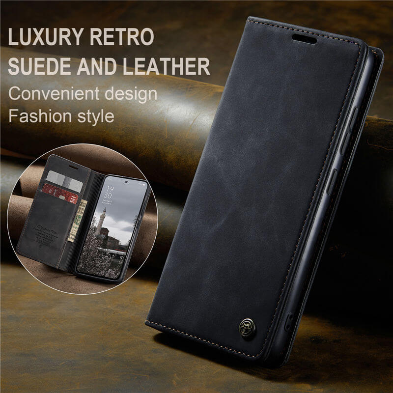 CaseMe OPPO Reno13 Wallet Suede Leather Case