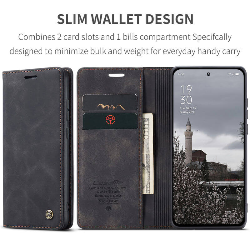 CaseMe OPPO Reno13 Wallet Suede Leather Case