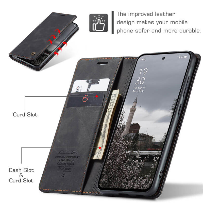 CaseMe OPPO Reno13 Wallet Suede Leather Case