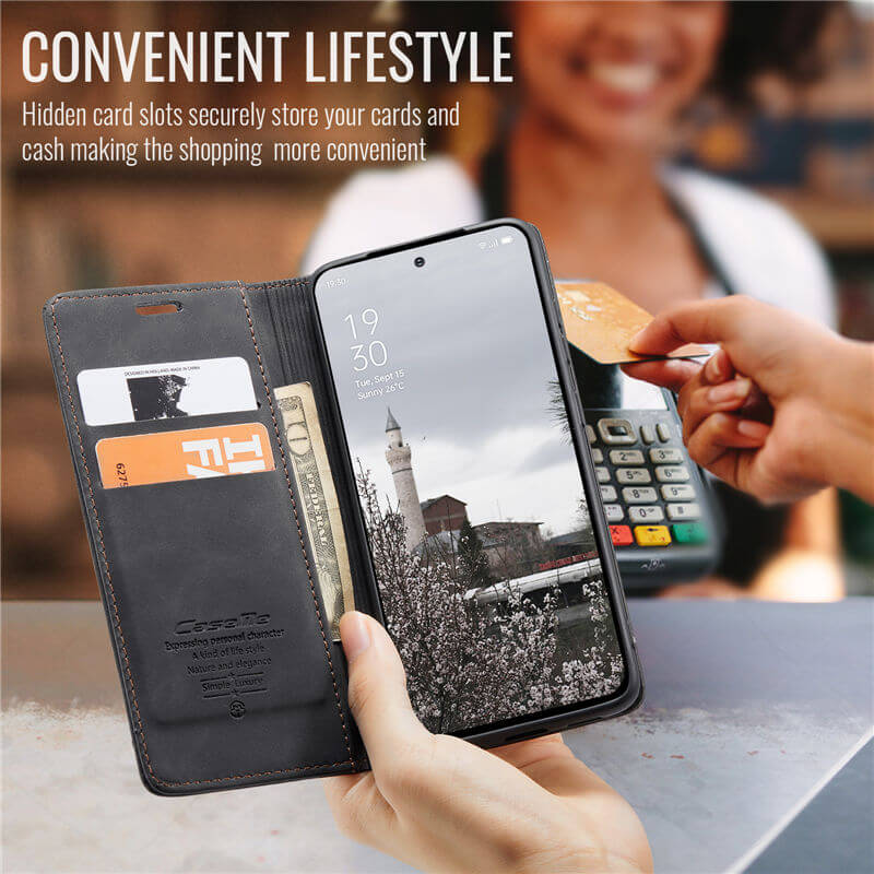 CaseMe OPPO Reno13 Wallet Suede Leather Case