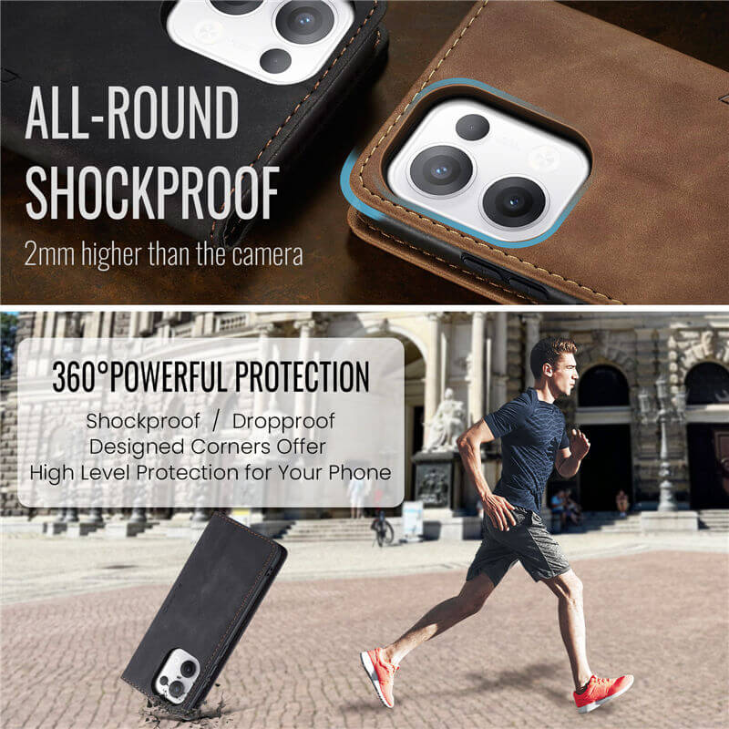 CaseMe OPPO Reno13 Wallet Suede Leather Case