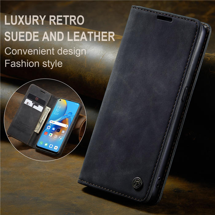 CaseMe OPPO Reno6 Lite 4G/OPPO A95 4G/OPPO F19S Wallet Suede Leather Case