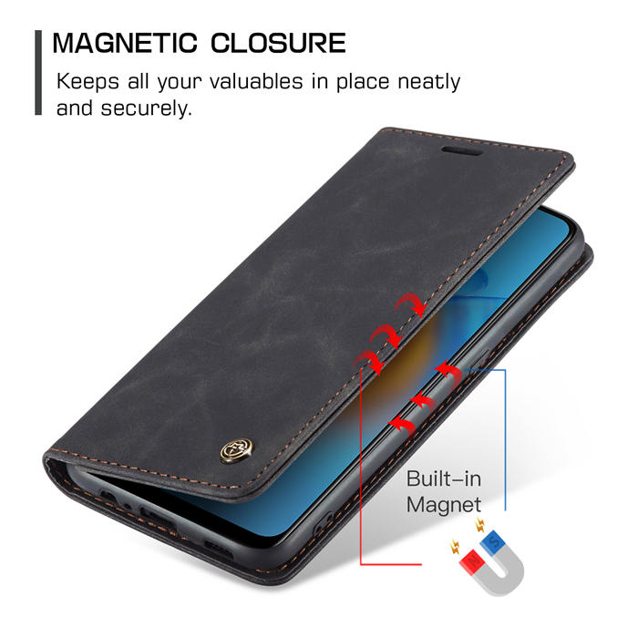 CaseMe OPPO Reno6 Lite 4G/OPPO A95 4G/OPPO F19S Wallet Suede Leather Case