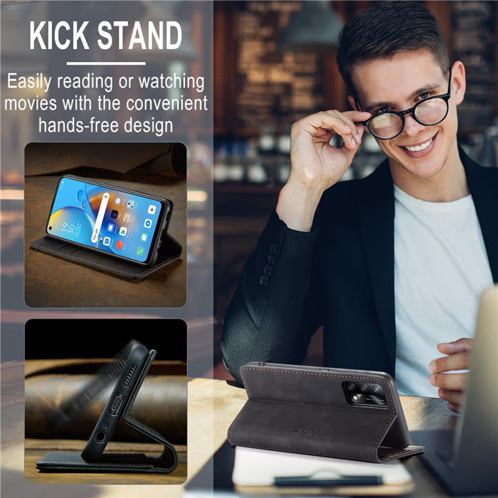 CaseMe OPPO Reno6 Lite 4G/OPPO A95 4G/OPPO F19S Wallet Suede Leather Case