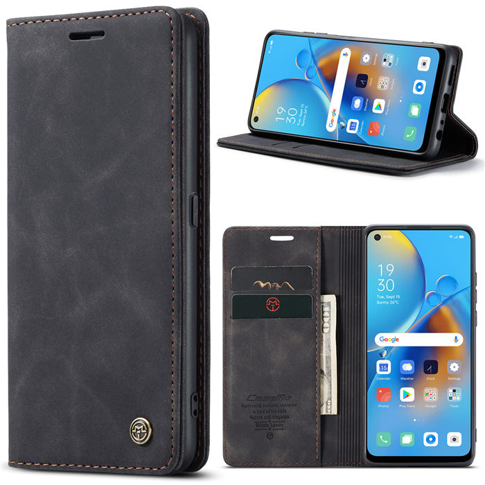 CaseMe OPPO Reno6 Lite 4G/OPPO A95 4G/OPPO F19S Wallet Suede Leather Case