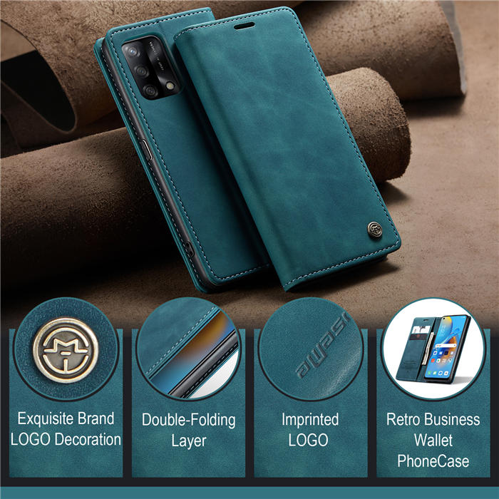 CaseMe OPPO Reno6 Lite 4G/OPPO A95 4G/OPPO F19S Wallet Suede Leather Case
