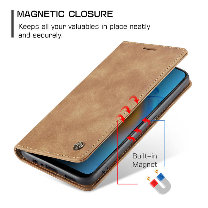 CaseMe OPPO Reno6 Lite 4G/OPPO A95 4G/OPPO F19S Wallet Suede Leather Case