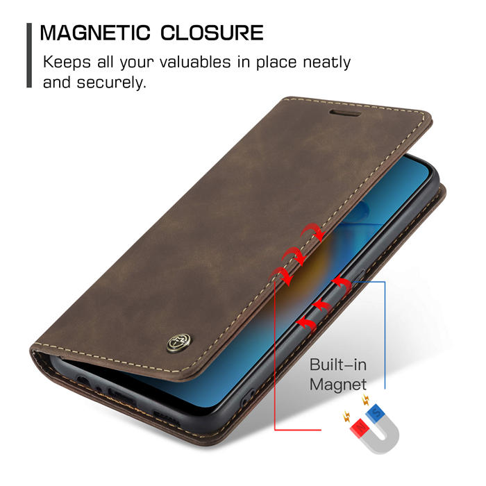 CaseMe OPPO Reno6 Lite 4G/OPPO A95 4G/OPPO F19S Wallet Suede Leather Case