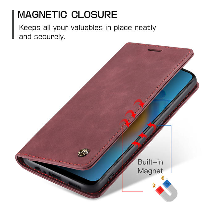 CaseMe OPPO Reno6 Lite 4G/OPPO A95 4G/OPPO F19S Wallet Suede Leather Case