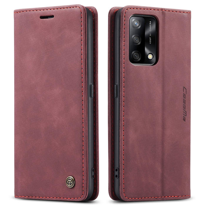 CaseMe OPPO Reno6 Lite 4G/OPPO A95 4G/OPPO F19S Wallet Suede Leather Case