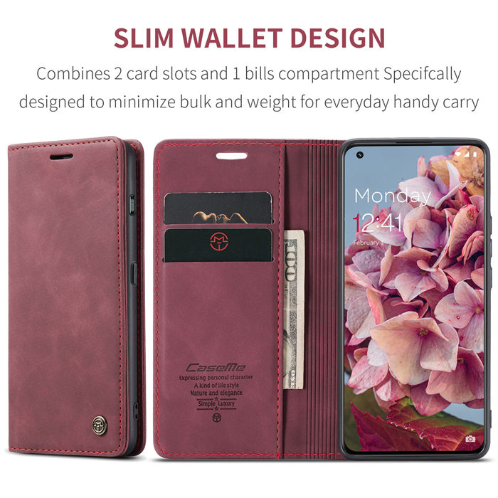 CaseMe OnePlus 11 Wallet Suede Leather Case