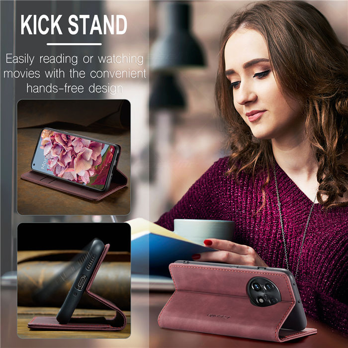 CaseMe OnePlus 11 Wallet Suede Leather Case
