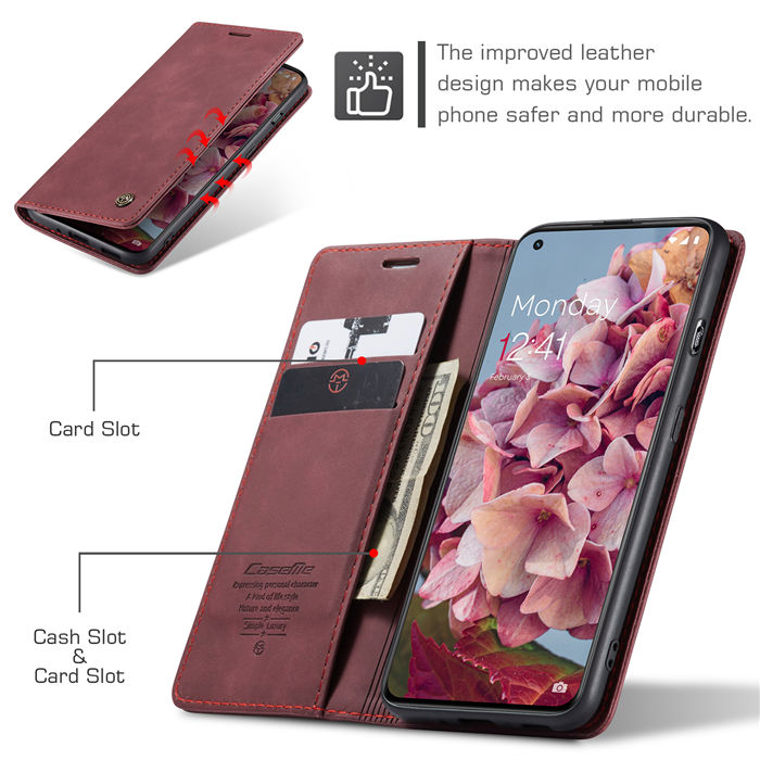 CaseMe OnePlus 11 Wallet Suede Leather Case