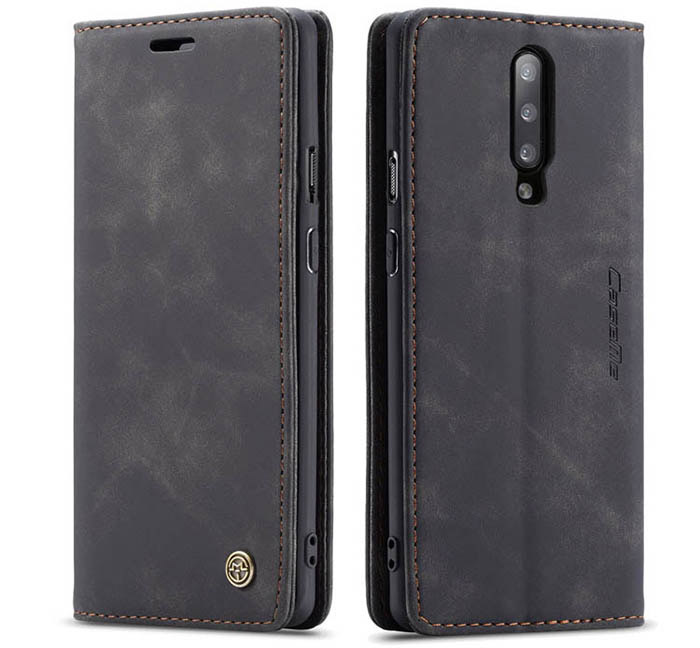 CaseMe OnePlus 7 Pro Retro Wallet Kickstand Magnetic Flip Leather Case