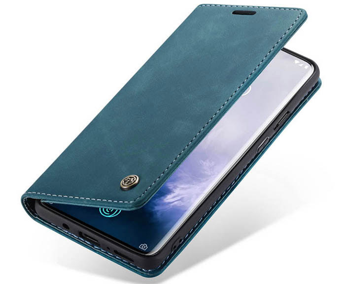 CaseMe OnePlus 7 Pro Retro Wallet Kickstand Magnetic Flip Leather Case