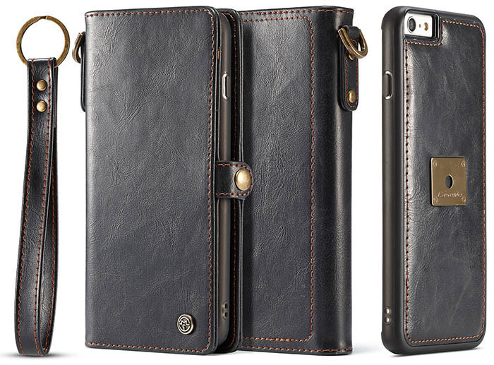 CaseMe iPhone 6/6s Wallet Magnetic Detachable 2 in 1 Case With Wrist Strap