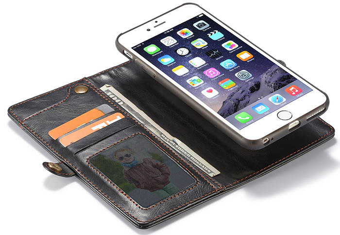 CaseMe iPhone 6/6s Wallet Magnetic Detachable 2 in 1 Case With Wrist Strap