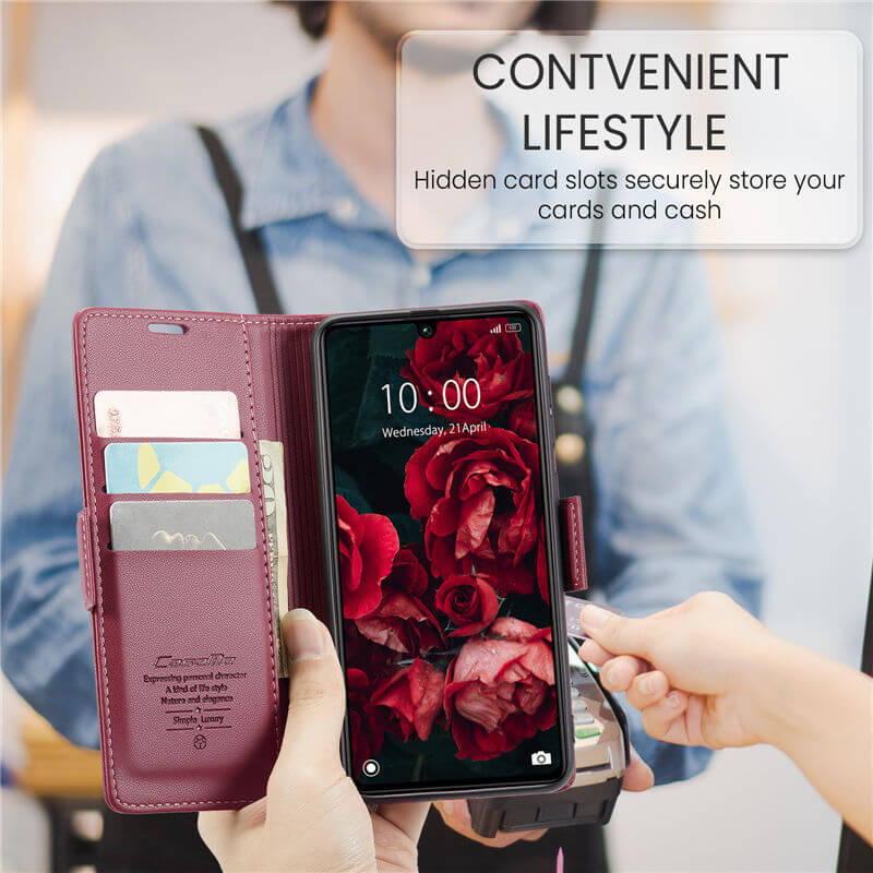 CaseMe Xiaomi Redmi 13C Wallet RFID Blocking Case
