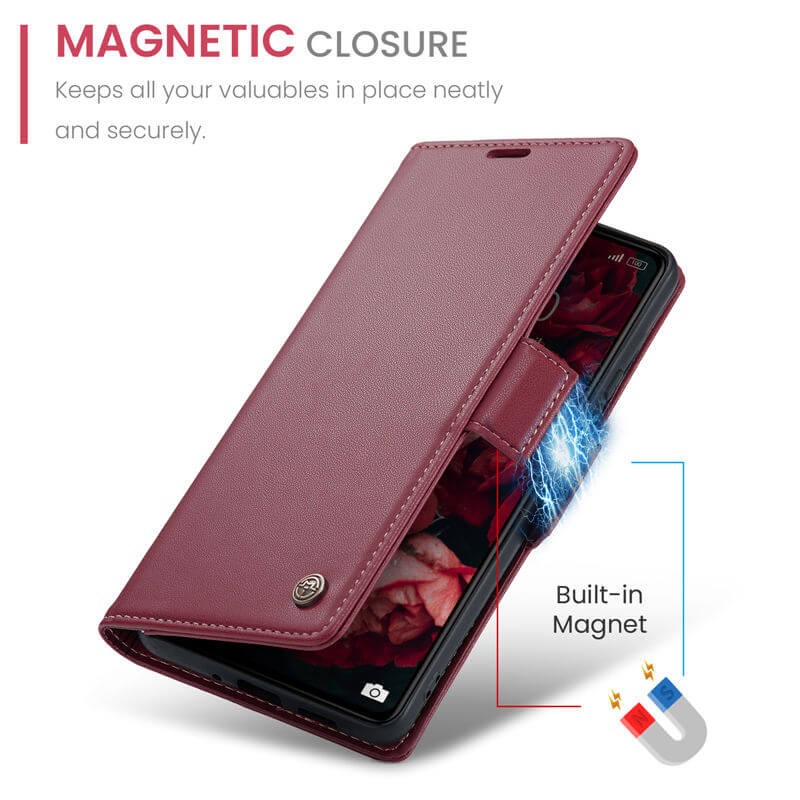 CaseMe Xiaomi Redmi 13C Wallet RFID Blocking Case