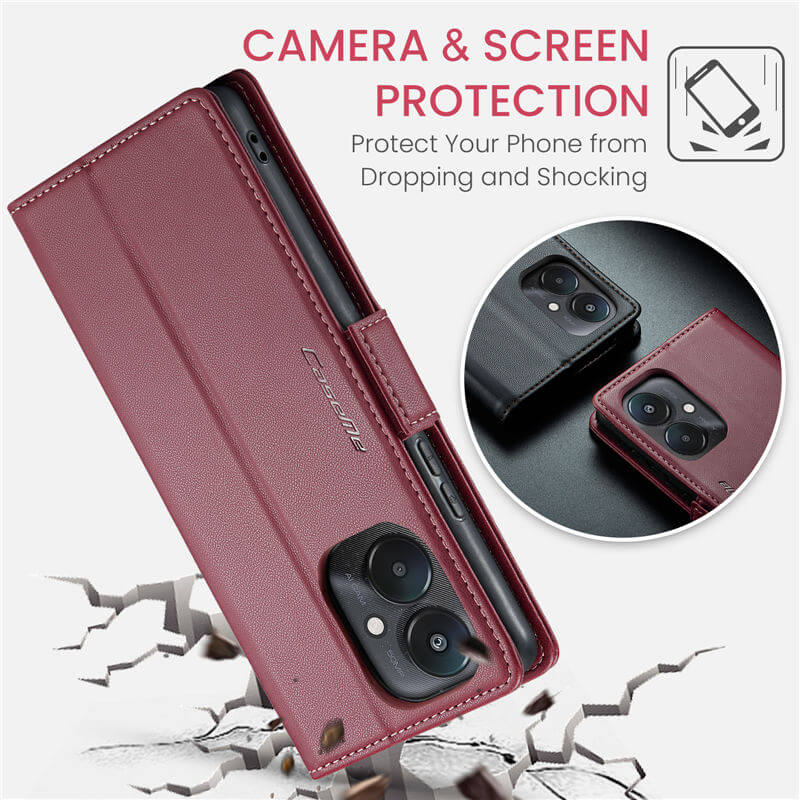 CaseMe Xiaomi Redmi 13C Wallet RFID Blocking Case