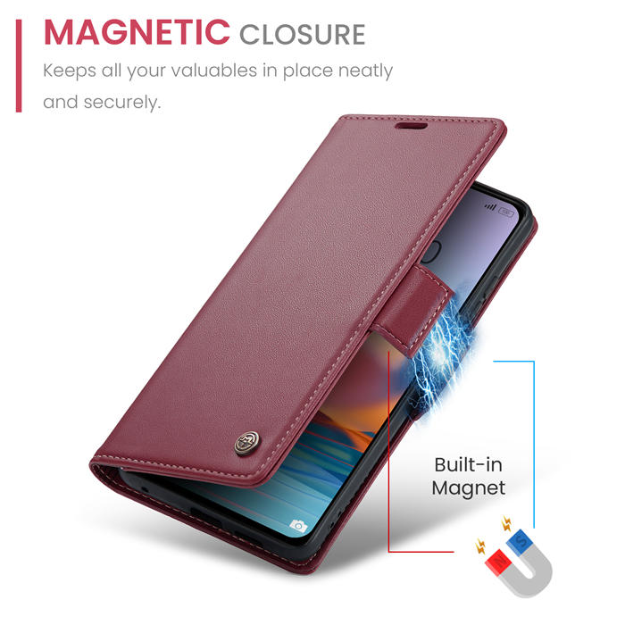 CaseMe Xiaomi Redmi Note 10 Pro/Note 10 Pro Max Wallet RFID Blocking Magnetic Buckle Case