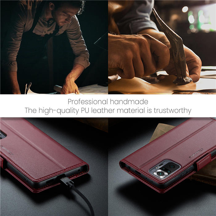 CaseMe Xiaomi Redmi Note 10 Pro/Note 10 Pro Max Wallet RFID Blocking Magnetic Buckle Case