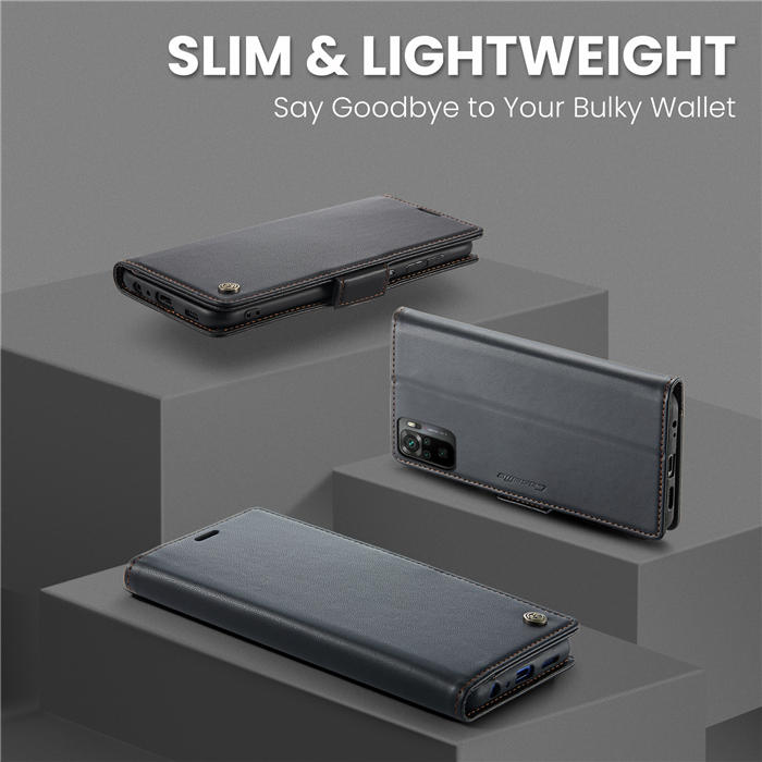 CaseMe Xiaomi Redmi Note 10 4G/Note 10S Wallet RFID Blocking Magnetic Buckle Case