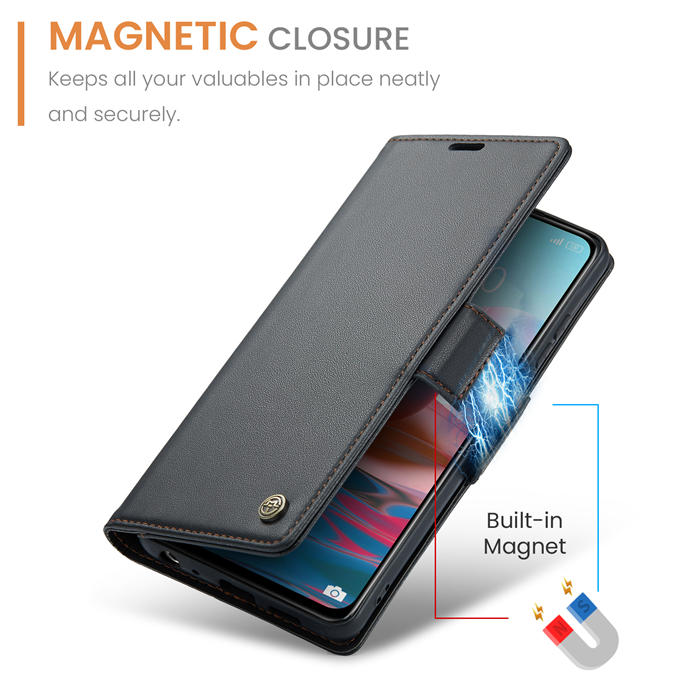 CaseMe Xiaomi Redmi Note 10 4G/Note 10S Wallet RFID Blocking Magnetic Buckle Case