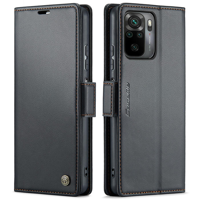 CaseMe Xiaomi Redmi Note 10 4G/Note 10S Wallet RFID Blocking Magnetic Buckle Case