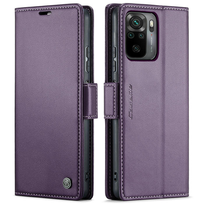 CaseMe Xiaomi Redmi Note 10 4G/Note 10S Wallet RFID Blocking Magnetic Buckle Case
