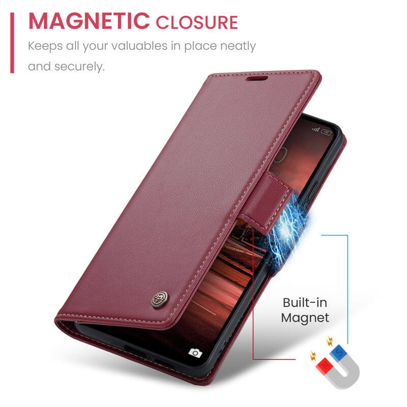 CaseMe Xiaomi Redmi Note 13 4G Wallet RFID Blocking Case