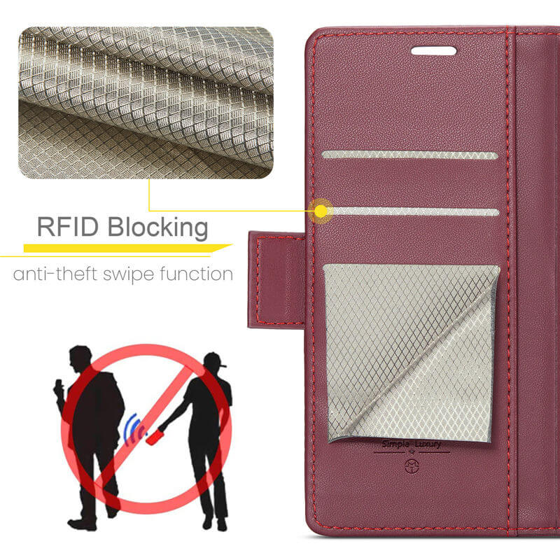 CaseMe Xiaomi Redmi Note 13 4G Wallet RFID Blocking Case