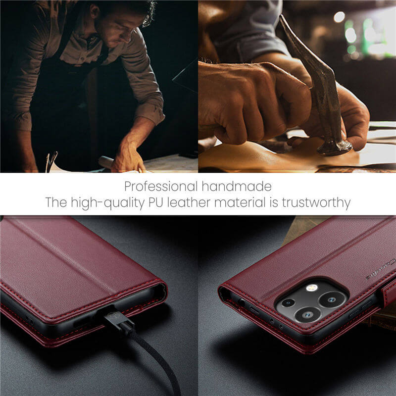 CaseMe Xiaomi Redmi Note 13 4G Wallet RFID Blocking Case