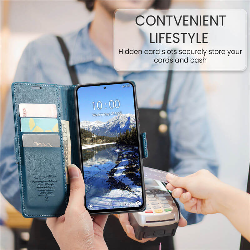 CaseMe Xiaomi Redmi Note 13 Pro 4G Wallet RFID Blocking Case