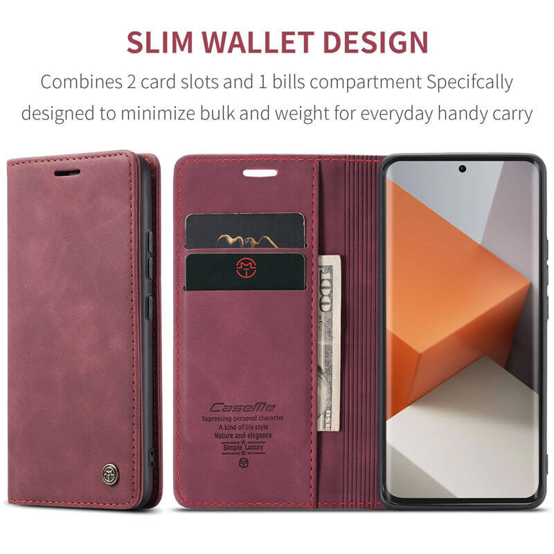 CaseMe Xiaomi Redmi Note 13 Pro Plus 5G Wallet Case