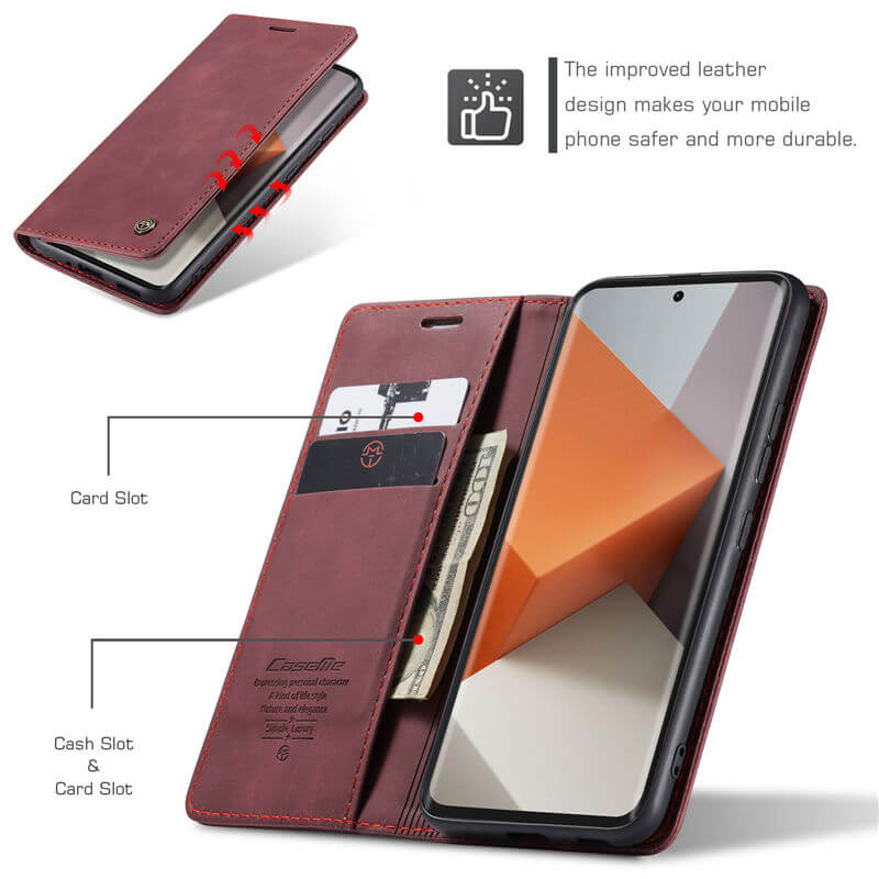 CaseMe Xiaomi Redmi Note 13 Pro Plus 5G Wallet Case