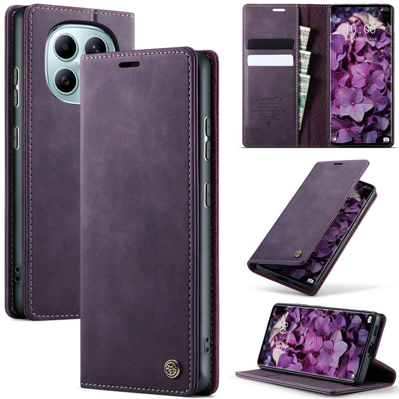 CaseMe Xiaomi Redmi Note 15 5G RFID Wallet Case with Magnetic Closure Coffee