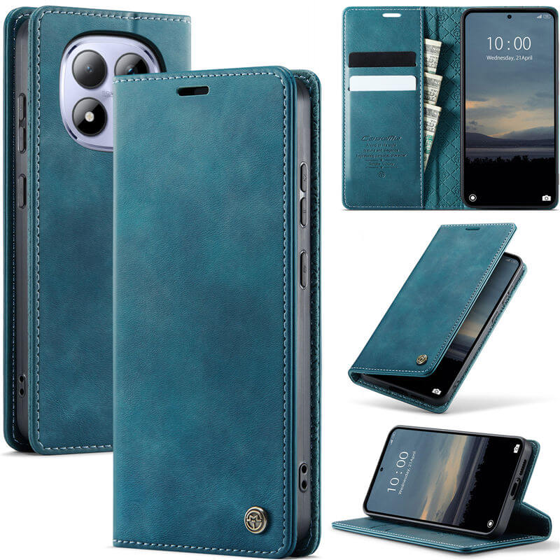 CaseMe Xiaomi Redmi Note 15 Pro 4G RFID Wallet Case with Magnetic Closure Blue