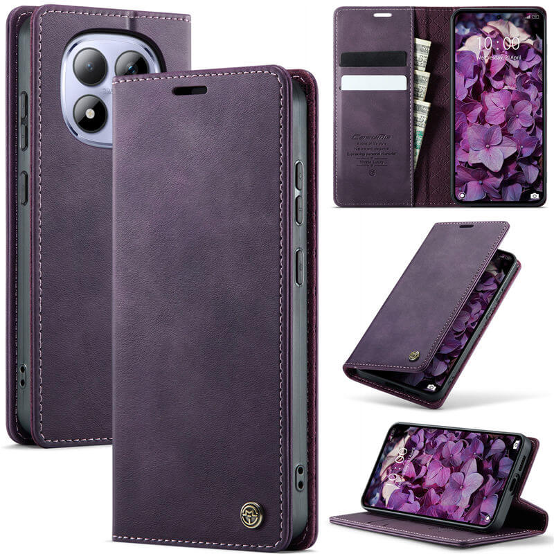 CaseMe Xiaomi Redmi Note 15 Pro 4G RFID Wallet Case with Magnetic Closure Purple