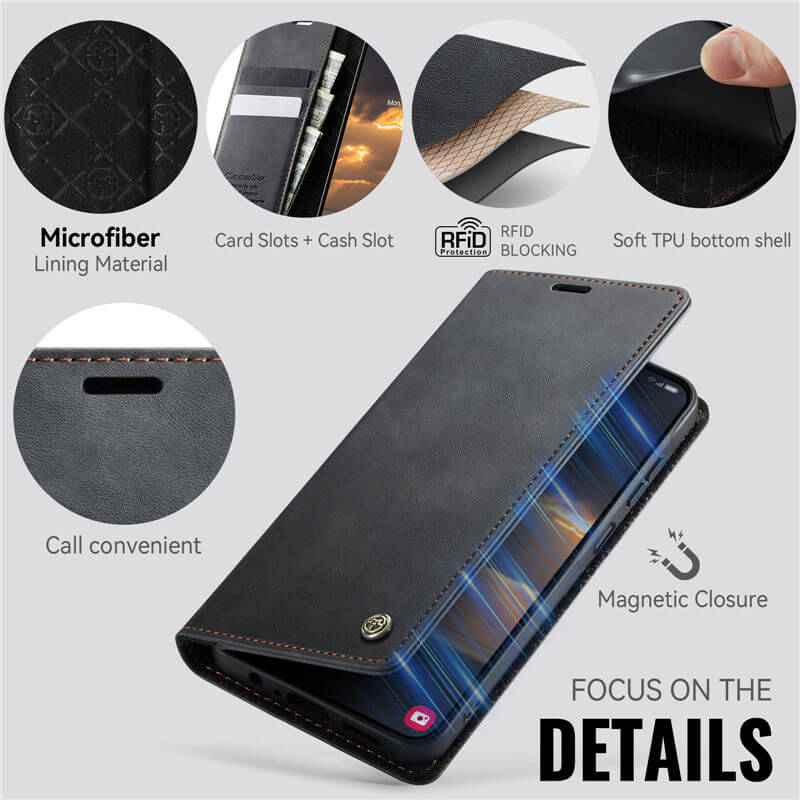 CaseMe Samsung Galaxy A07 4G/A06 4G/5G Magnetic Wallet Case with RFID Blocking