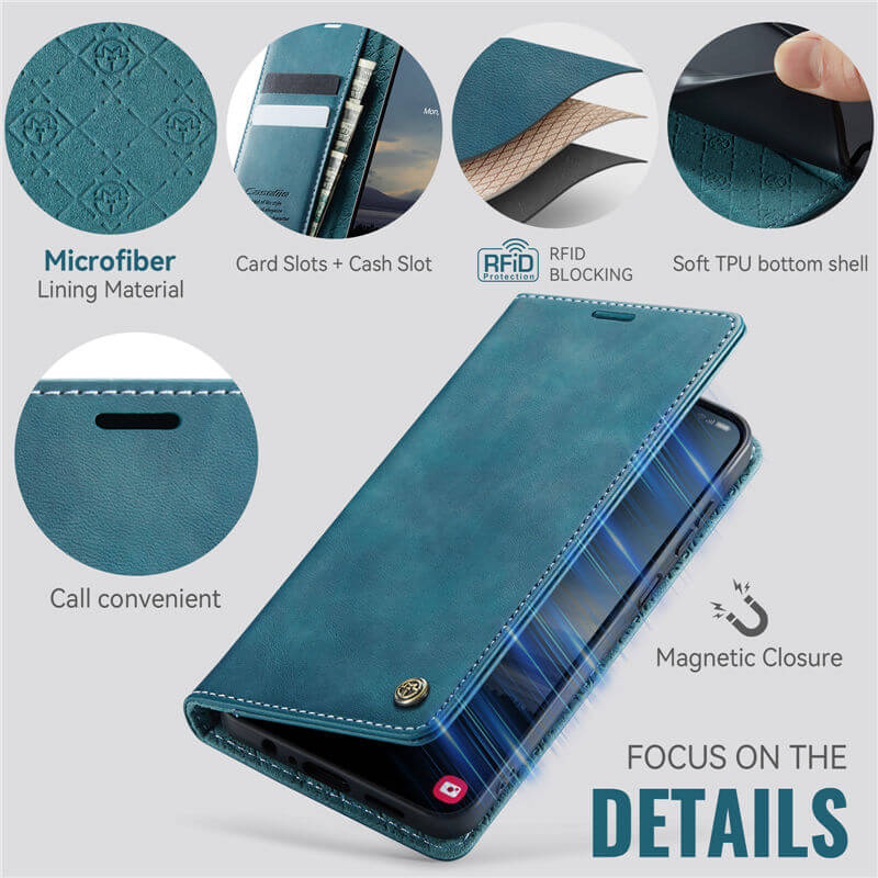 CaseMe Samsung Galaxy A07 4G/A06 4G/5G Magnetic Wallet Case with RFID Blocking