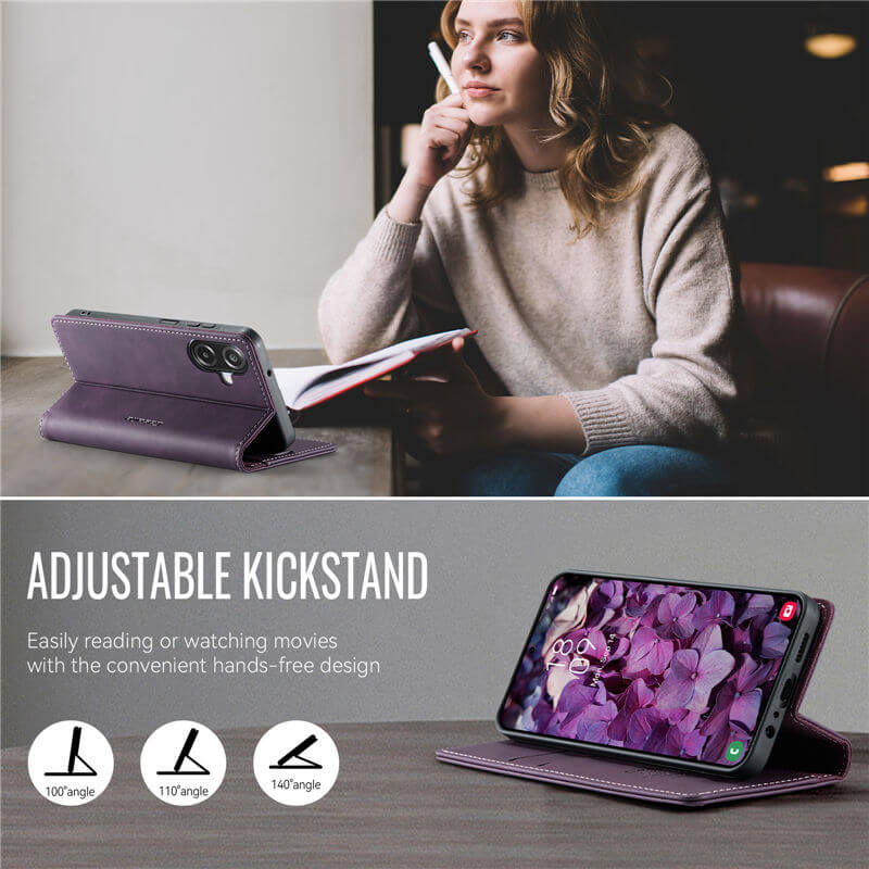 CaseMe Samsung Galaxy A07 4G/A06 4G/5G Magnetic Wallet Case with RFID Blocking