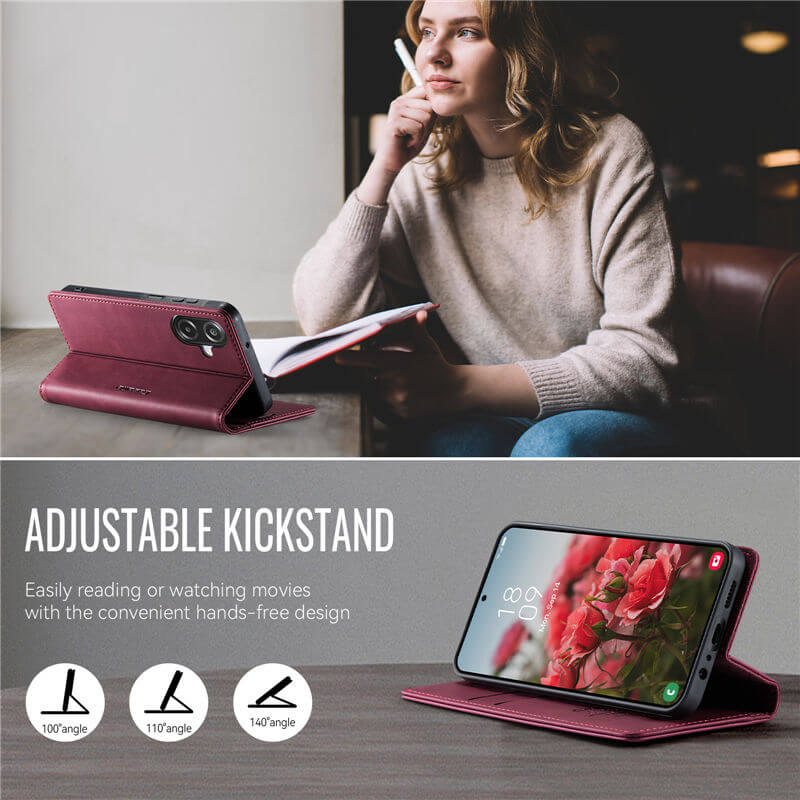 CaseMe Samsung Galaxy A07 4G/A06 4G/5G Magnetic Wallet Case with RFID Blocking