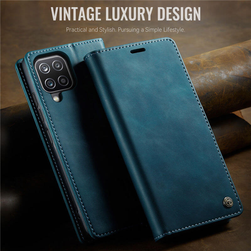 CaseMe Samsung Galaxy A12 5G Magnetic Wallet Case with RFID Blocking