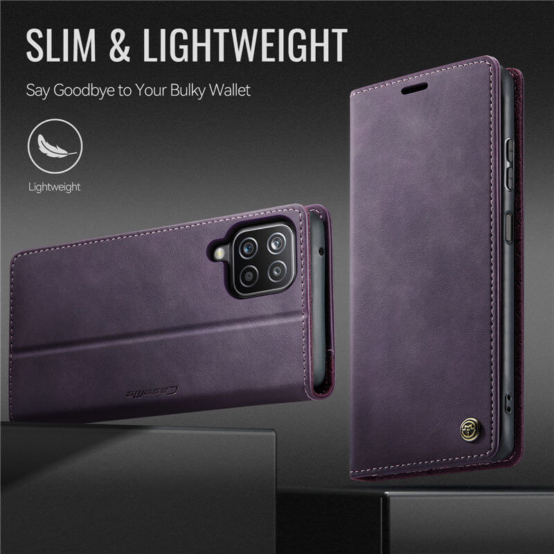 CaseMe Samsung Galaxy A12 5G Magnetic Wallet Case with RFID Blocking