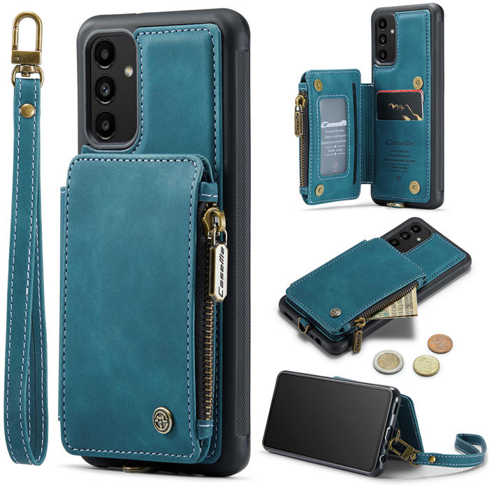 CaseMe Samsung Galaxy A13 5G Wallet RFID Blocking Case Blue