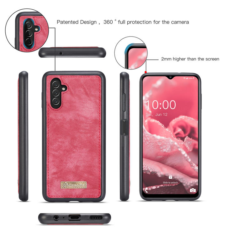 CaseMe Samsung Galaxy A13 5G Multi-slot Wallet Case Red